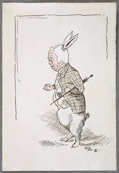 William Archibald Spooner (1844-1930) en tant que le Lapin Blanc - John Tenniel